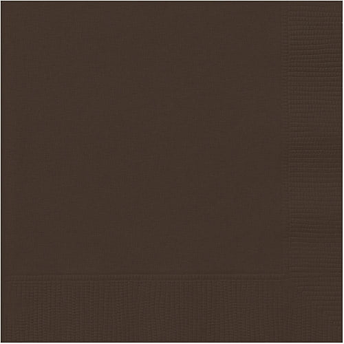 Brown Cocktail Napkins, 20pk by Unique Industries