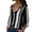 Black, variant on LEAVINGSUO Long Sleeve Shirts for Women, Fall Womens Tops Women Casual Cuffed Long Sleeve V-Neck Button Up Striped Shirt Blouse Tops