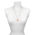 thumbnail image 2 of Delight Jewelry Acrylic Hot Pink Cheer Megaphone - Goldtone Class of 2026 Affirmation Ring Necklace, 23", 2 of 4