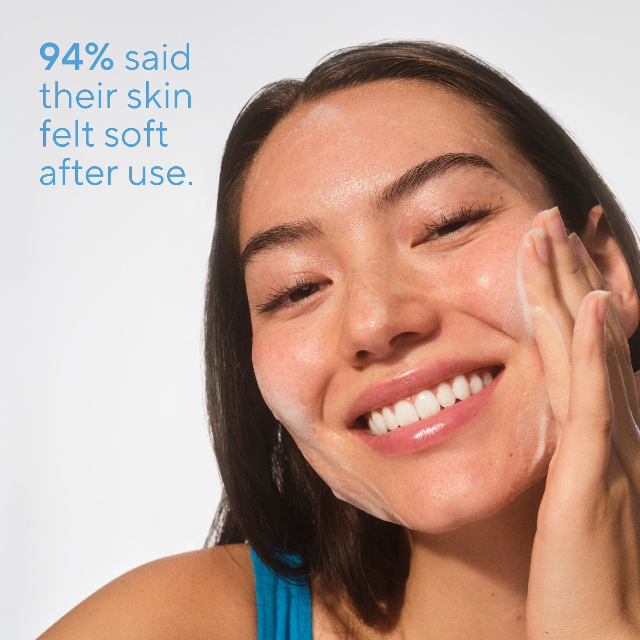 Native Hydrating Face Wash for Dry Skin, Sulfate Free, with Hyaluronic Acid and Shea Butter, Dermatologist Tested, 12.5 fl oz