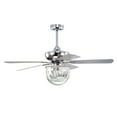 thumbnail image 2 of Zyanya 52 in. 3-Light Indoor Chrome Finish Ceiling Fan with Light Kit, 2 of 5