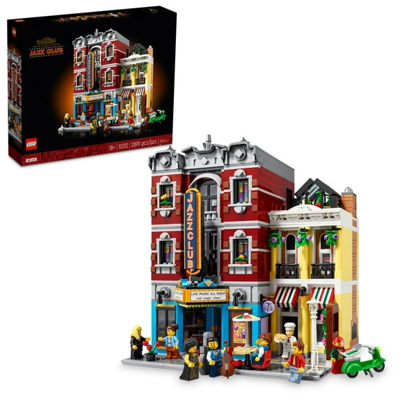 LEGO Icons Jazz Club Building Blocks for Adults - Office or Book Shelf Decor for Men & Women, Ages 18  Years - Gifts for Birthdays - 10312
