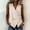 Beige, variant on Women's Polyester Woven Blouses Casual Work Tie Waist Wrap V Neck Asymmetrical Hem Sleeveless Tops for Office and Daily Wear