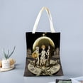 thumbnail image 2 of The Promised Neverland Bolso de tela con estampado de lienzo para mujer, bolsa de compras reutilizable y estética, con cremallera interior, regalo para mujer, 35 × 40 cm., 2 of 6