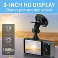 thumbnail image 6 of ZFYXGS 3 Channel Dash Cam Front And Rear Inside 1080P Dash Camera For Cars Dashcam Three Way Car Camera With Infrared Night Vision Loop Recording APP, 6 of 6