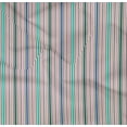 thumbnail image 3 of oneOone Organic Cotton Poplin Twill Fabric Multicolor Stripe Print Fabric By Yard 42 Inch Wide, 3 of 3