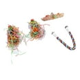 thumbnail image 4 of Bird Chewing Toys Natural Colorful Bird Foraging Shredder Hanging Toy Kit for Small Medium Lovebirds Parakeet Cockatiel, 4 of 9