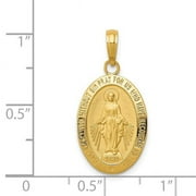 COUTURE JEWELERS 14k Miraculous Medal Pendant M1432