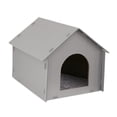 thumbnail image 3 of DimyFew Outdoor Cat House Outdoor Cat Shelter Feral Cat Shelter Portable Kitty House Weatherproof Windproof PP Hollow Board Mat Included Suitable for Garden Porch Community Outside Felt mat, 3 of 8