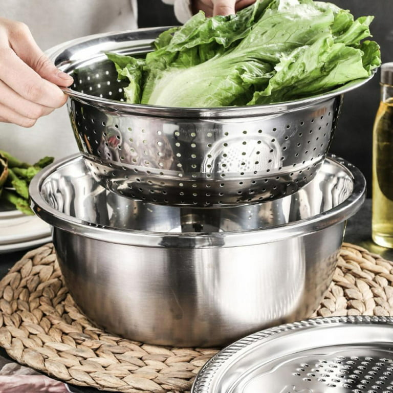 Kitchenware Stainless Steel Vegetable Strainer Colander Basin