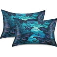 thumbnail image 2 of Coolnut Retro Butterfly Satin Pillowcase for Hair and Skin Silk Pillowcase Soft Sleeping Pillow Covers Smooth Cooling Pillowcase with Envelope Closure Size Standard 20x30 in Home Decor Gifts, 2 of 7