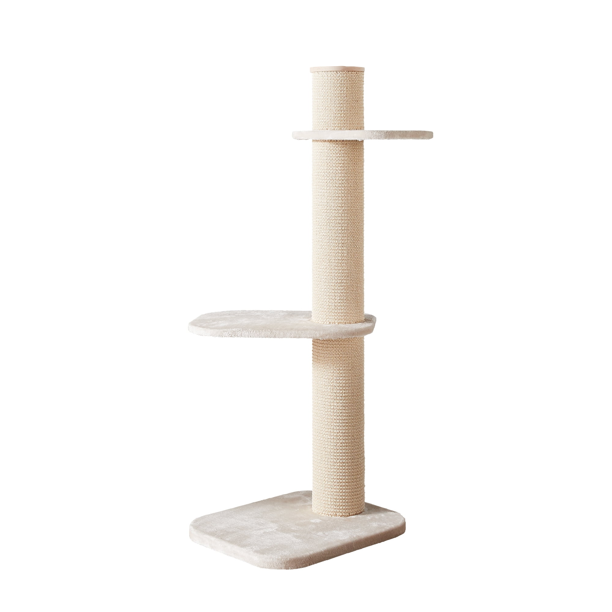 Two by Two Maple Cat Tree 3 Beige 58.3-inch Cat Scratching Post