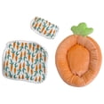 thumbnail image 4 of Accesorios de cama para muñecas, juego de rol, decoración para casa de muñecas, juguetes educativos, juego de colchón para muñecas de 6 pulgadas, lite naranja, 4 of 8