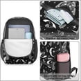 thumbnail image 4 of Butterfly and Moon Gothic Pattern 17" School Backpacks for Teens,Waterproof Oxford Fabric,S-Shape Padded Straps for School,Travel,Hiking,Camping, 4 of 6