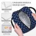 thumbnail image 3 of Balery Nautical Themed Simple Anchors Bolsa de Almuerzo para Mujeres, Caja de Almuerzo, Bolsa de Almuerzo Pequeña Impermeable, Tote de Almuerzo Reutilizable con Gran Capacidad, 3 of 6