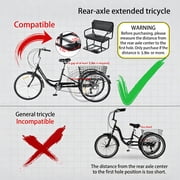 Adult Tricycle Rear Seat with a Basket, The Rear Seat of an Adult Bicycle for Carry Passenger