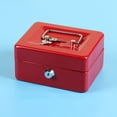 thumbnail image 7 of Cheers.US Locking Cash Box with Lock, Small Safe Lock Box with Key, Money Saving Organizer, Metal Money Box for Storage of Coin Jewelry Small Items, 7 of 7