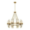 thumbnail image 5 of Warm Brass Eight Light Chandelier from the Biltmore Collection, 5 of 7