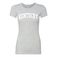 thumbnail image 2 of Wild Bobby State of Kentucky College Style Women Slim Fit Junior Tee, 2 of 6