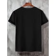 thumbnail image 2 of playera de manga corta con cuello redondo y estampado de oso para hombre Negro E M Negro E M Xishao ropa, 2 of 2