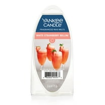 Yankee Candle White Strawberry Bellini Fragranced Wax Melts, 1 Pack of 6, 2.6 oz