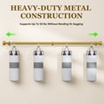 thumbnail image 4 of Heavy Duty Adjustable Curtain Rods for Windows, 1-Inch Diameter Curtain Rod, 32-96 Inches (Bright gold), 4 of 7