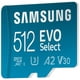 thumbnail image 5 of Tarjeta de memoria micro SD SAMSUNG EVO Select 512GB con adaptador, 5 of 8
