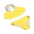 thumbnail image 3 of Baby Girl Split Swimsuit Set Sleeveless Backless Bikini Swimwear Beachwear, 3 of 5