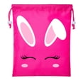 thumbnail image 2 of Mini Easter Basket Bags, Bulk Drawstring Cinch Sacks, Mini Easter Bunny Bags - Bunny Face, 2 of 2