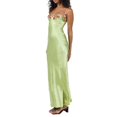 thumbnail image 5 of XIAOCHA Summer Chic Maxi Dress for Women Floral Embroidery Spaghetti Strap Club Gowns, 5 of 8