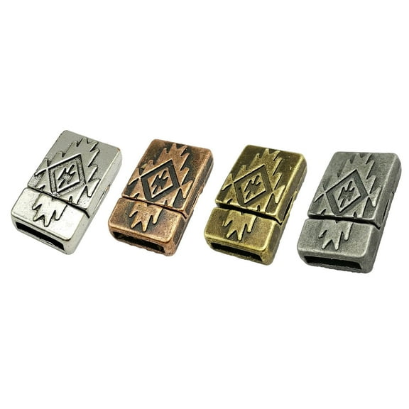 shapesbyX 12 Pieces  Bracelet Clasps and Closure 10mm Flat Magnetic Clasps for Jewelry Making