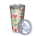 thumbnail image 2 of 16oz Tumblers Pioneer Flower Stainless Steel Vacuum Insulated Double Wall Travel Tumbler Cups Mug with Lid and Straw,Cleaning Brush for Coffee,Tea, 2 of 4