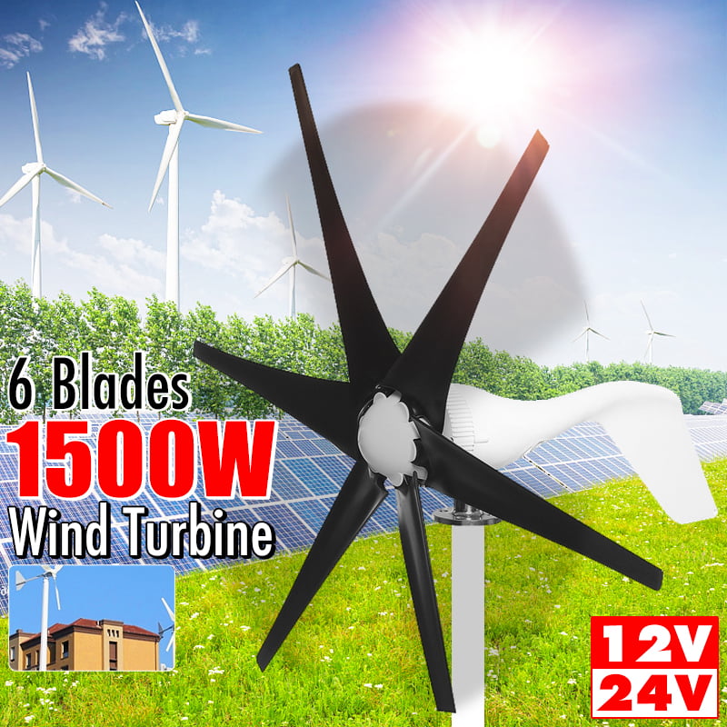 Details about   5000W Max Power 5 Blades DC 24V Wind Turbine Generator Kit w/ Charge Controller 