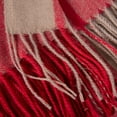 thumbnail image 6 of Prolriy Scarf for Women Autumn and Winter Colorful Plaid Shawl Thickening Warm Fringe Scarf Womens Scarf Red, 6 of 8
