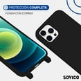 thumbnail image 2 of Funda de Protección para iPhone 12 Series - Sovico - Silicón con Correa, 2 of 6