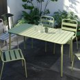 thumbnail image 2 of Sella long table (green) outdoor dining table villa courtyard balcony table outdoor leisure table simple garden waterproof table, 2 of 9