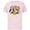 Soft Pink, variant on Disney Mickey and Friends Always Positive - Short Sleeve Cotton T-Shirt for Adults - Customized-Natural