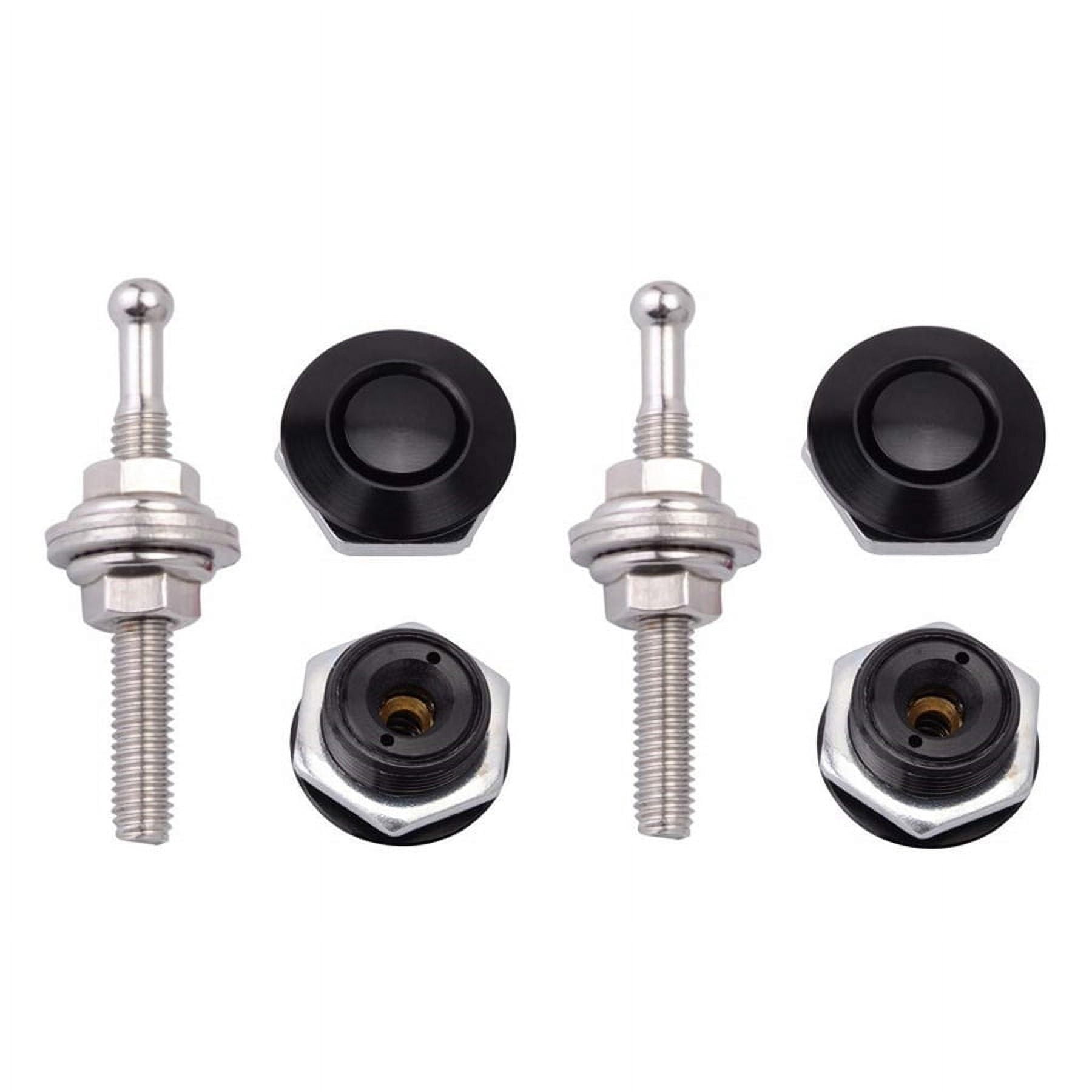 Phyun 4 Pcs Aluminum Quick Release Latches Push Button Racing Car Hood Pin Bonnet Lock