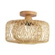 thumbnail image 3 of Lámpara de araña de madera, pantalla de techo, lámpara colgante de suelo, cubierta de luz colgante Retro para comedor, fiesta, boda, 3 of 9