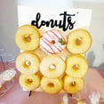 thumbnail image 5 of Wood Donut Stand Doughnuts Wall Stands Display board Holder Kids Birthday Party Wedding Table Decoration Baby Shower Supplies, 5 of 6