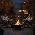 thumbnail image 6 of Grey Oversize Embossed Hemlock Adirondack Chair Folding Outdoor PreAssembled BackRest SeatBoard 330LBS Capacity for Garden Pool Firepit, 6 of 10
