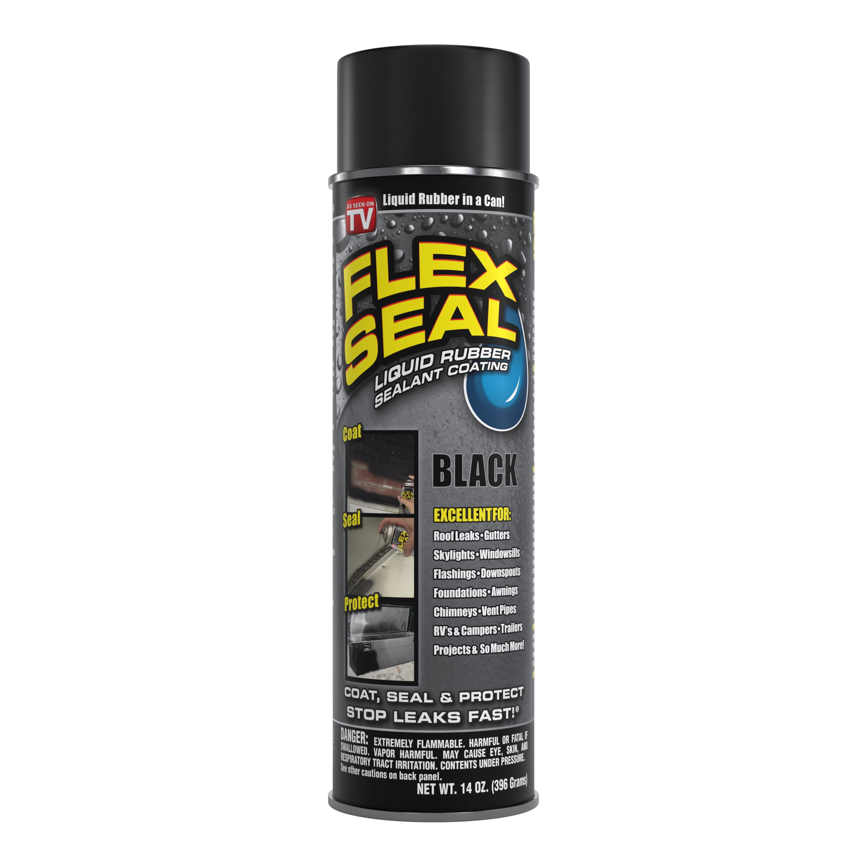 Flex Seal Automotive Aerosol Liquid Rubber Sealant Coating, 14 Oz ...