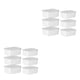thumbnail image 3 of Contenedores de almacenamiento Billuyoard 6 piezas 2Conjunto Blanco lechoso grado alimenticio, 3 of 6