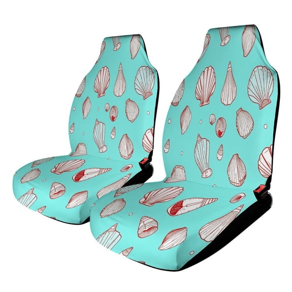 Car Seat Covers Sea Shells Pattern Universal Size Fit For Most Car Suv Truck Van Car Accessories Interior Seat Covers For Car Full Set