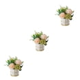 thumbnail image 4 of Justharion Simulation Flower Set Effortless Beauty Any Home Decor Style Indoor Or Outdoor Pinellia Champagne 3Set, 4 of 6