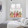 thumbnail image 3 of Christmas Kitchen Curtains Window Panels, Winter Snowflakes Cup Pine Needles Berry Insulated Window Treatment Curtain, Grommet Curtains for Bedroom/Living Room/Bathroom, 2 Piece 52"Wx72"L, 3 of 8