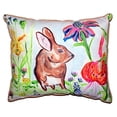 thumbnail image 2 of Betsy Drake SN366A 11 x 14 in. Brown Rabbit Right Small Indoor & Outdoor Pillow, 2 of 4