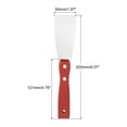 thumbnail image 2 of Uxcell 2" Carbon Steel Putty Knife Wooden Handle for Drywall, 2 of 7