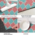 thumbnail image 3 of Red Teal Checkerboard Checkered Pattern Kitchen Rug Mat,Kitchen Runner Rugs Non Skid Washable,Decorative Kitchen Floor Mats for Kitchen,Sink,Laundry,17"X47", 3 of 5