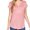 ROSE PINK, variant on Women Casual Loose Fit V-Neck Cuff Dolman Sleeve Drop Shoulder Jersey T-shirts Top